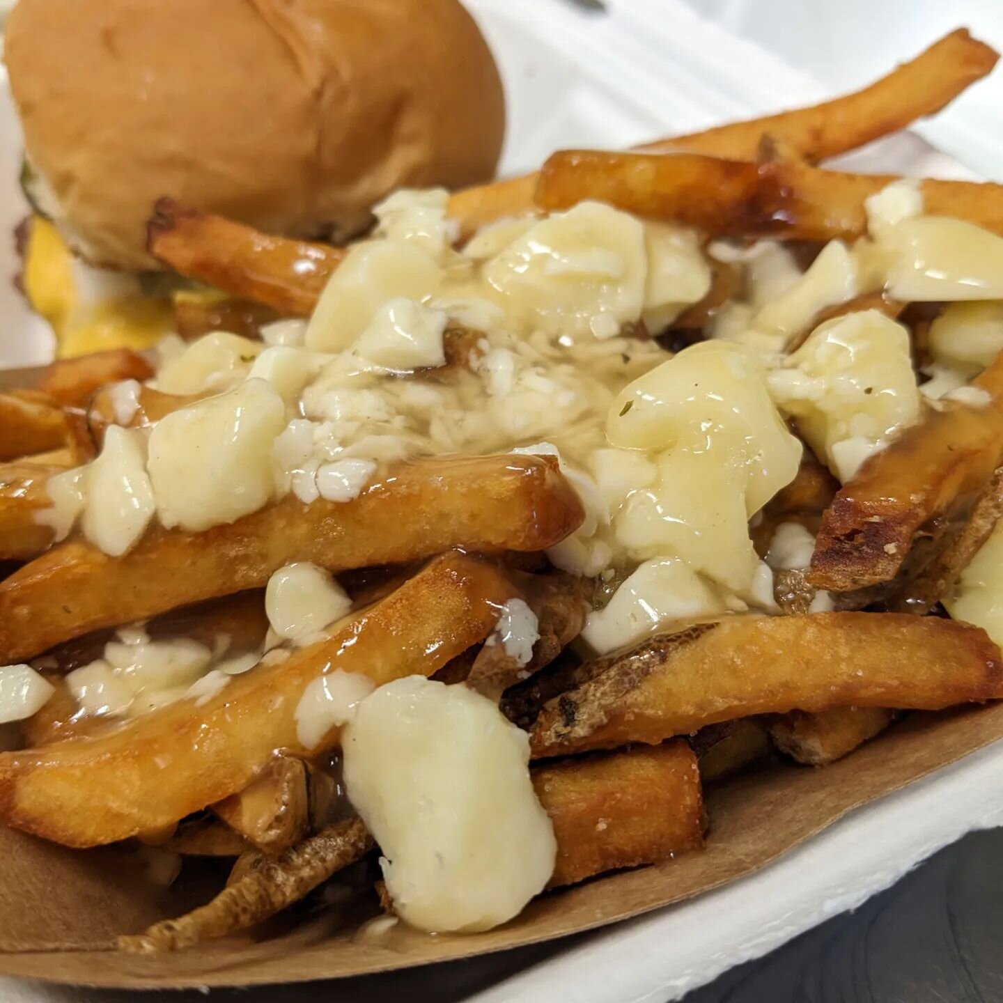 Fries. Curds. Gravy. What a cozy deal on a snowy day �?��?�?��?�?��?�?��?